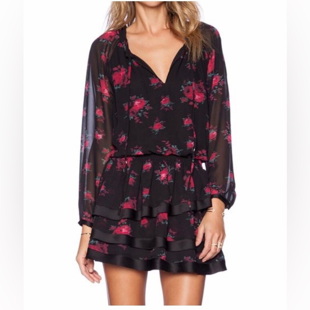 Sam Edelman Long-Sleeve Ruffle Mini Dress